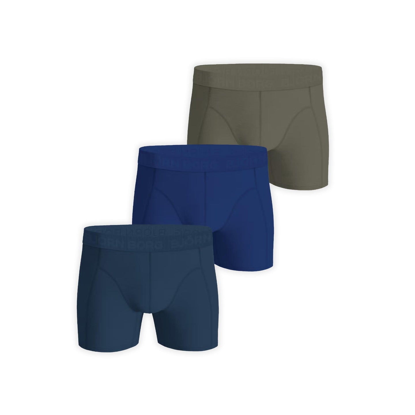 Björn Borg 3-Pack Cotton Stretch Boxer - Blauw, Groen
