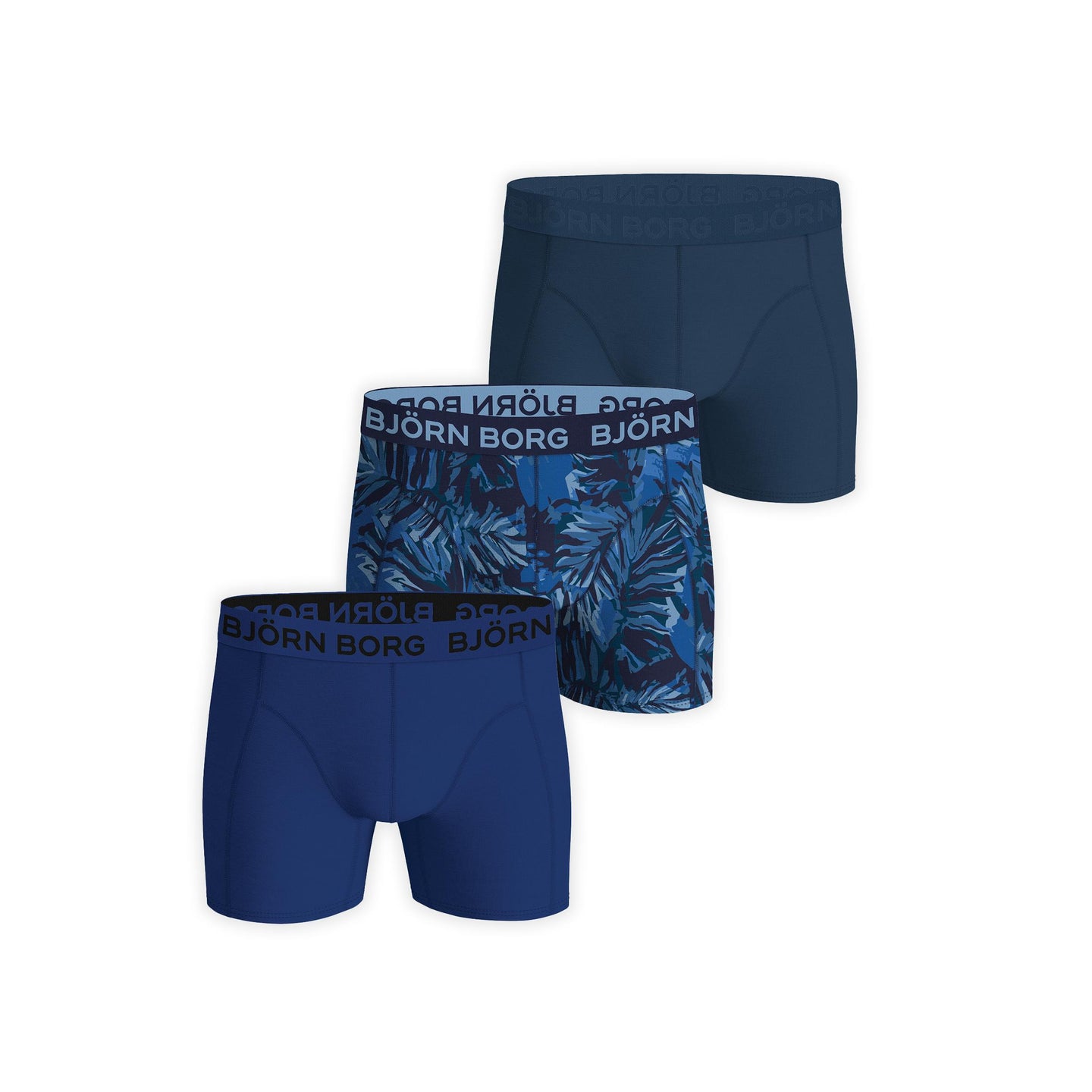 Björn Borg 3-Pack Cotton Stretch Boxer - Blauw, Print