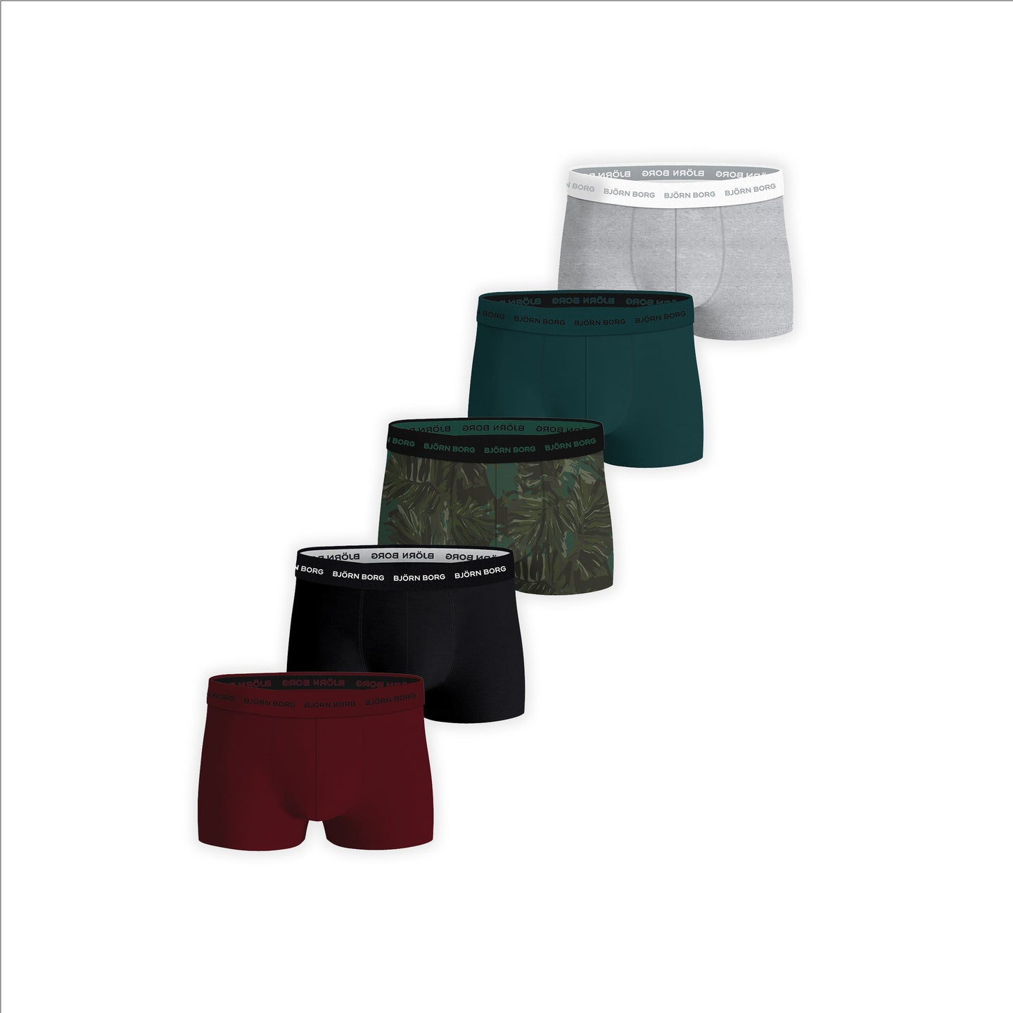 Björn Borg 5-Pack Cotton Stretch Trunk - Meerkleurig