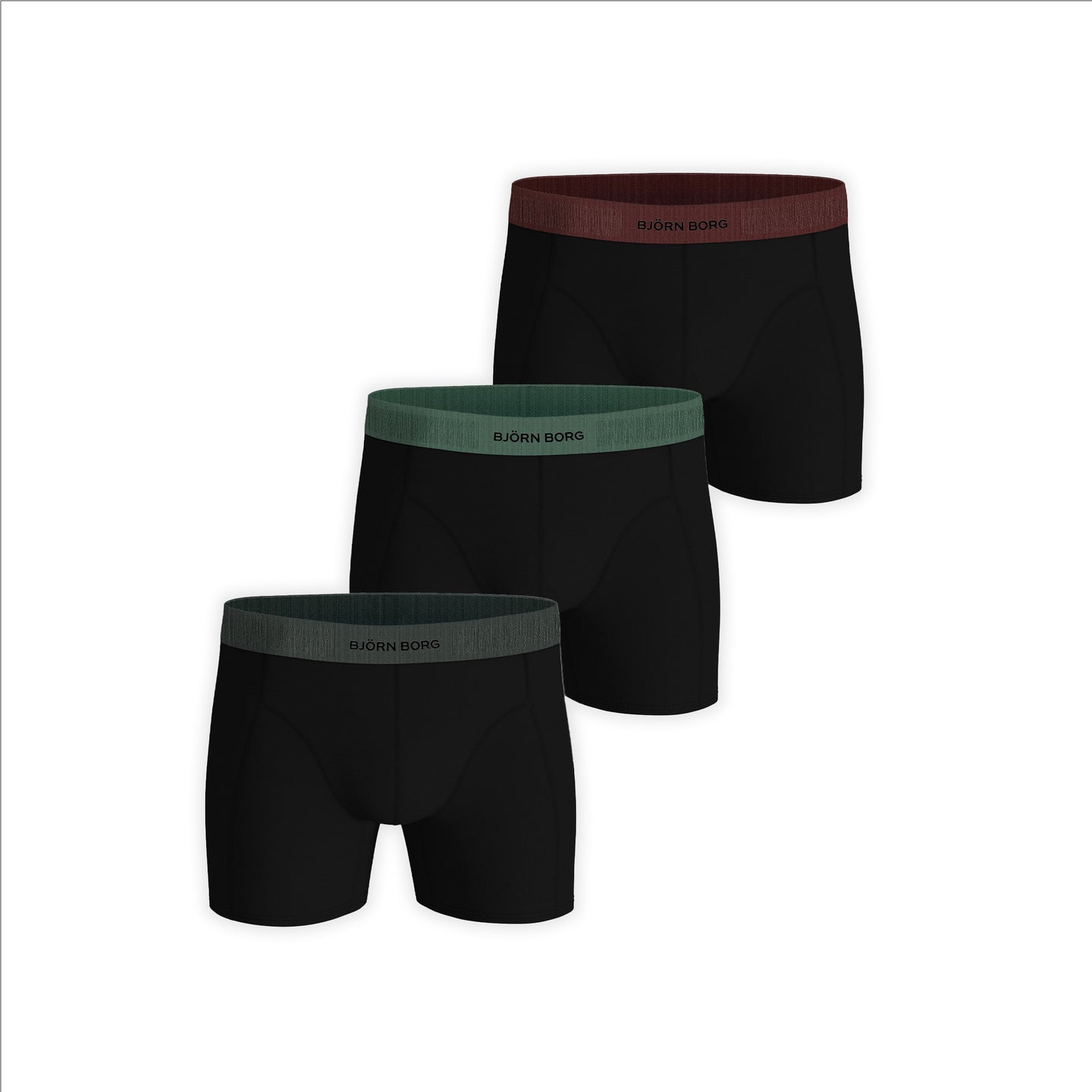 Björn Borg 3-Pack Organic Cotton Stretch Boxer - Zwart