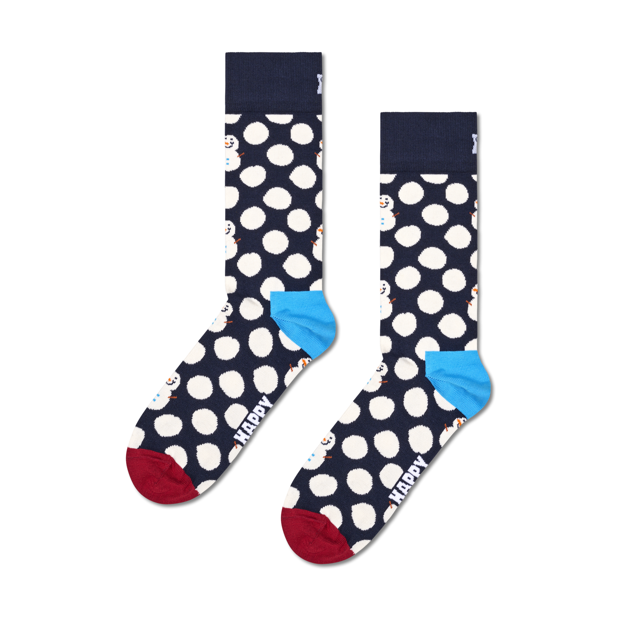 Happy Socks Big Dot Snowman Sock - BDS01-6500