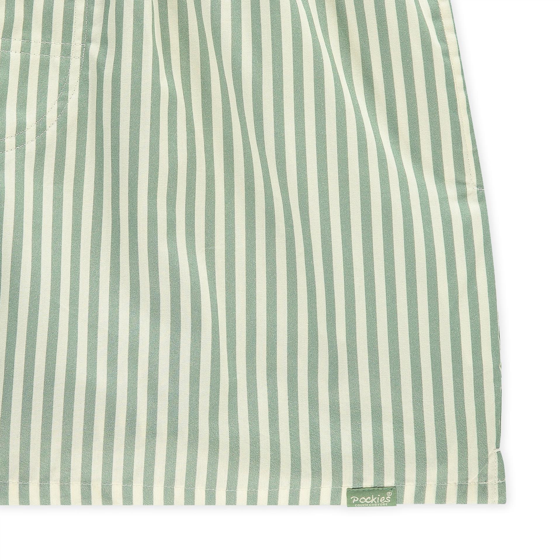 Pockies Green Striped Green