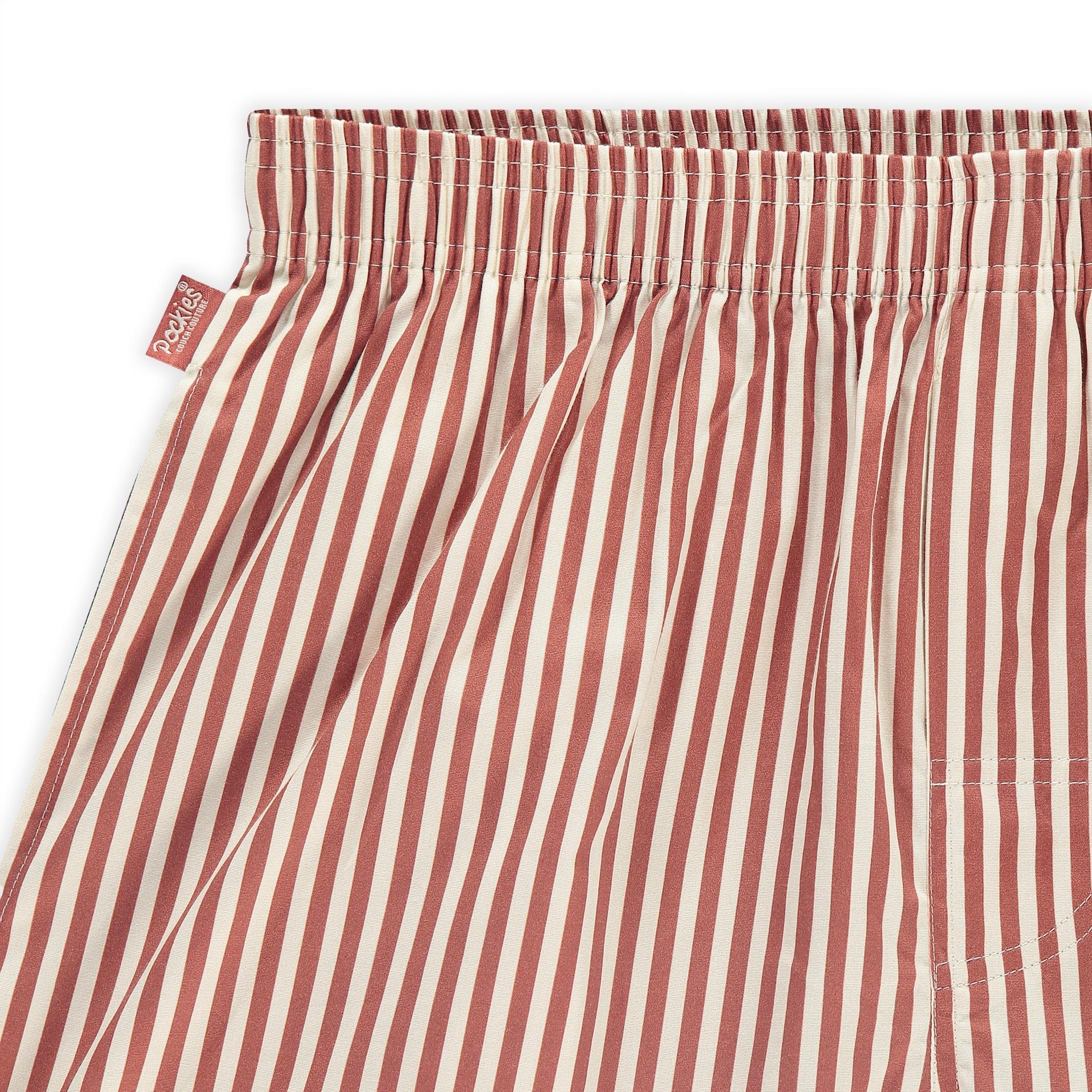 Pockies Terracotta Striped Red