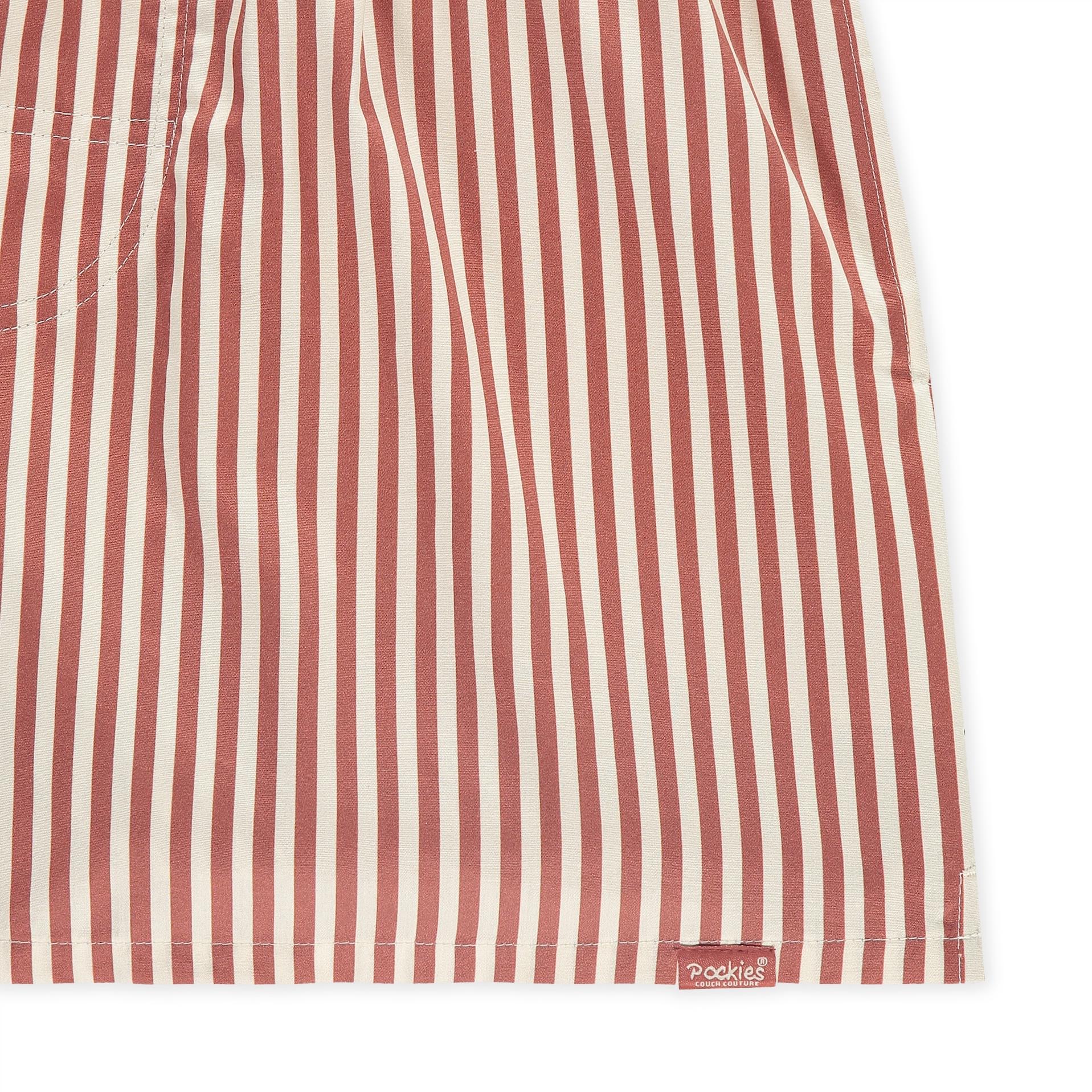 Pockies Terracotta Striped Red